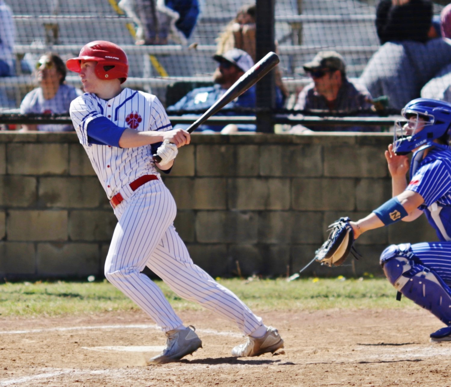 Alba-Golden Panther Glen Hartley went 3 for 4 at the plate last Friday against Frankston.